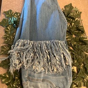 Flare ripped jeans - Medium Washed Denim - New - 2X (19)